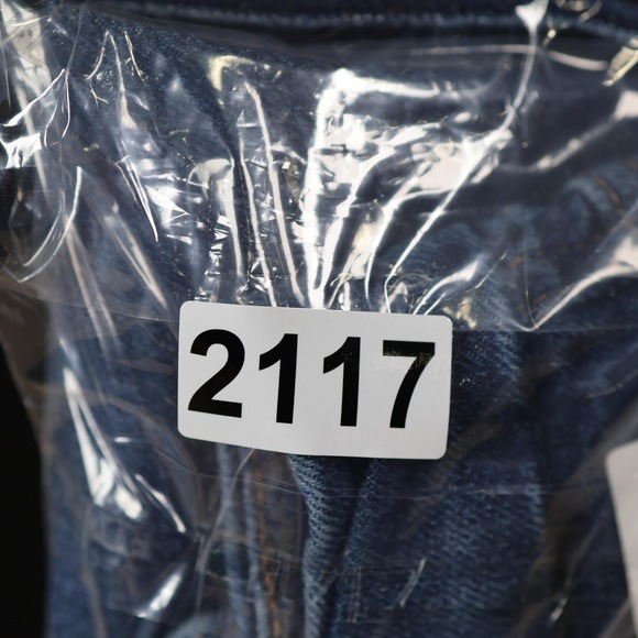 Good American Good Skate Jeans Womens 36x29 Blue Denim High Rise Wide Leg Baggy - Picture 15 of 15